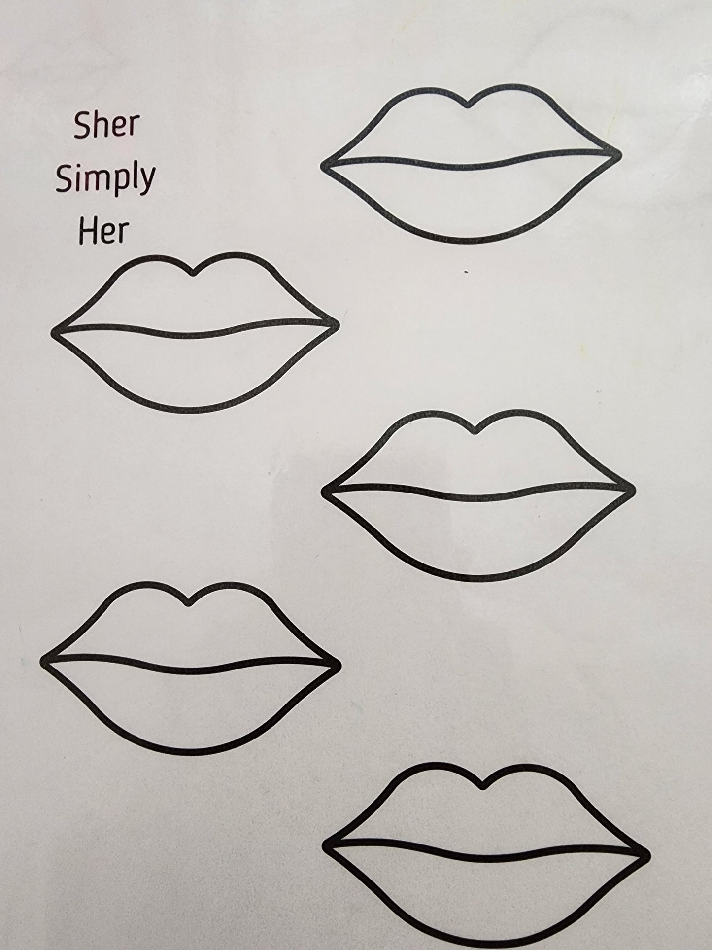 Laminated Lippy Sheet